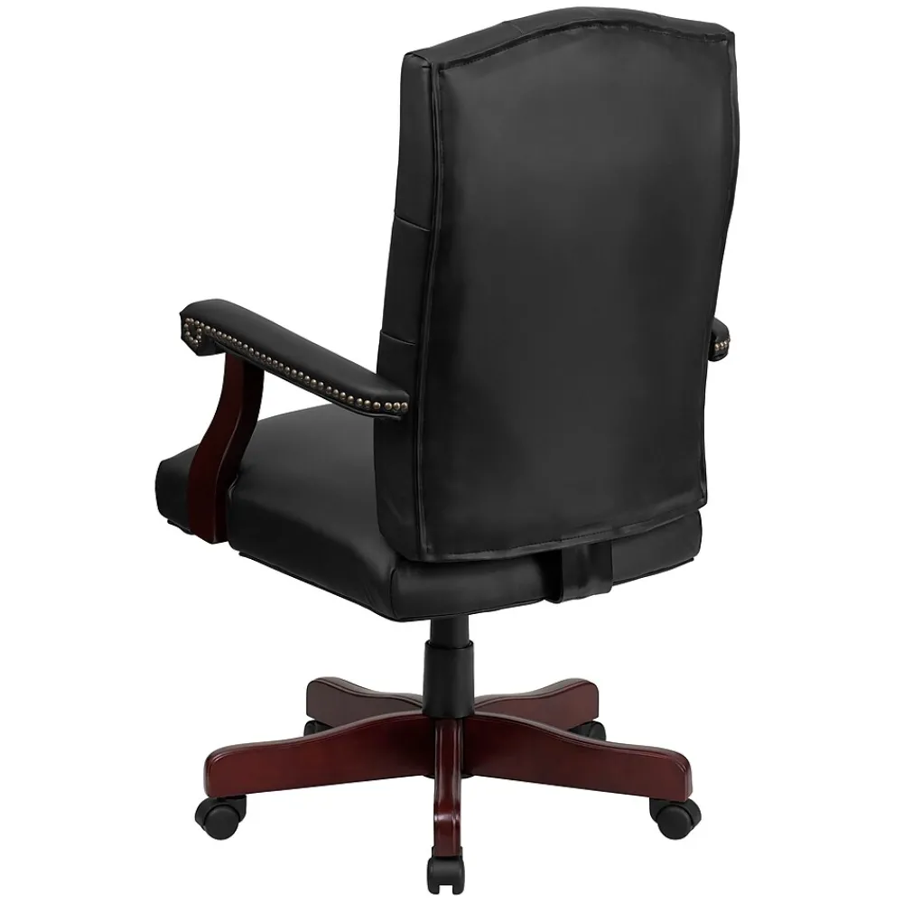 Office Chairs*Flash Furniture Martha Washington LeatherSoft Swivel Executive Office Chair, Black (801LLF05BKLEA)