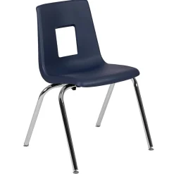 Folding & Stacking*Advantage Flash Furniture Mickey Plastic/Steel Student Stacking Chair, Navy, 4/Pack (ADVSSC18NAVY)
