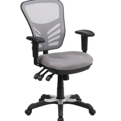 Ergonomic Chairs*Flash Furniture Nicholas Ergonomic Mesh Swivel Mid-Back Multifunction Executive Office Chair, (HL0001GY) Gray