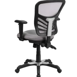 Ergonomic Chairs*Flash Furniture Nicholas Ergonomic Mesh Swivel Mid-Back Multifunction Executive Office Chair, (HL0001GY) Gray