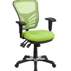 Ergonomic Chairs*Flash Furniture Nicholas Ergonomic Mesh Swivel Mid-Back Multifunction Executive Office Chair, (HL0001GN) Green