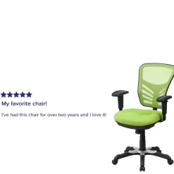 Ergonomic Chairs*Flash Furniture Nicholas Ergonomic Mesh Swivel Mid-Back Multifunction Executive Office Chair, (HL0001GN) Green