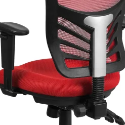 Ergonomic Chairs*Flash Furniture Nicholas Ergonomic Mesh Swivel Mid-Back Multifunction Executive Office Chair, (HL0001) Red
