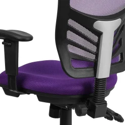 Ergonomic Chairs*Flash Furniture Nicholas Ergonomic Mesh Swivel Mid-Back Multifunction Executive Office Chair, (HL0001PUR) Purple