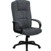 Office Chairs*Flash Furniture Rochelle Fabric Swivel High Back Executive Office Chair, Gray (BT9022BK)