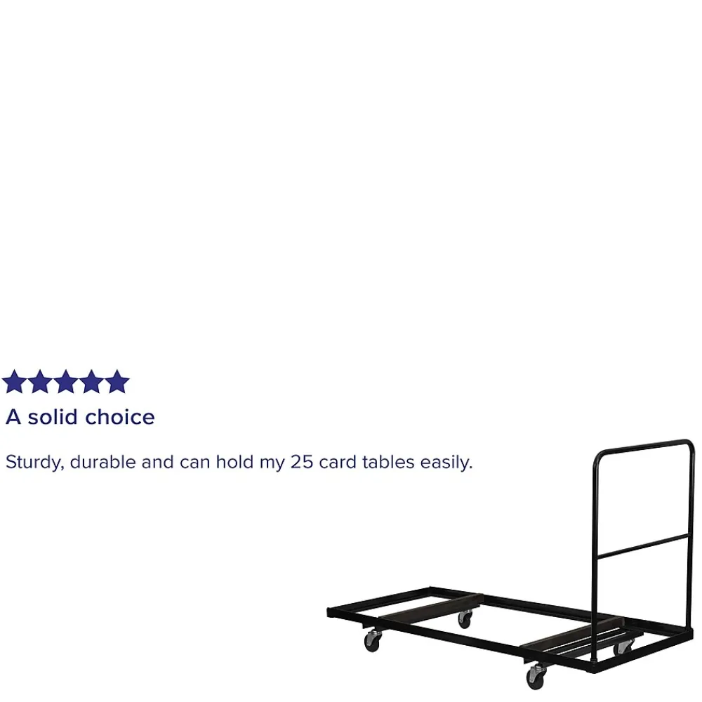 Folding Tables*Flash Furniture Steel Folding Table Dolly For Rectangular Folding Tables, Black