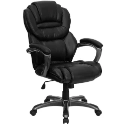 Office Chairs*Flash Furniture Stella Ergonomic LeatherSoft Swivel High Back Executive Office Chair, Black (GO901BK)