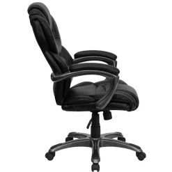 Office Chairs*Flash Furniture Stella Ergonomic LeatherSoft Swivel High Back Executive Office Chair, Black (GO901BK)