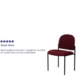 Folding & Stacking*Flash Furniture Tania Fabric Stackable Side Reception Chair, Burgundy (BT5151BY)