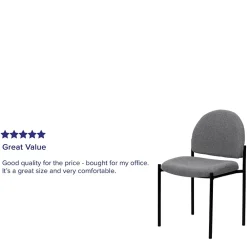 Folding & Stacking*Flash Furniture Tania Fabric Stackable Side Reception Chair, Gray (BT5151GY)