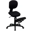 Office Chairs*Flash Furniture Tatum Armless Ergonomic Fabric Mobile Kneeling Posture Task Office Chair, Black (WL1430)