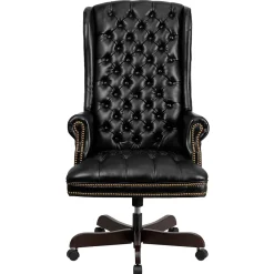 Office Chairs*Flash Furniture Turner Ergonomic LeatherSoft Swivel High Back Fully Tufted Executive Office Chair, Black (CI360BK)