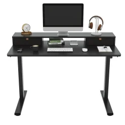 Standing Desks*FlexiSpot EC9B Series 48"W Electric Adjustable Standing Desk, Black (EC9BDO04B)