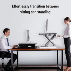Standing Desks*FlexiSpot 41"W Manual Sit-Stand Desk Converter, Black (M4B-E-US)
