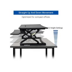 Standing Desks*FlexiSpot 47"W Manual Sit-Stand Desk Converter, Black (M3B)