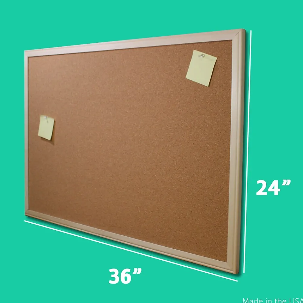 Bulletin*Flipside 24" x 36" Bulletin Board, Wood Framed (FLP10300)