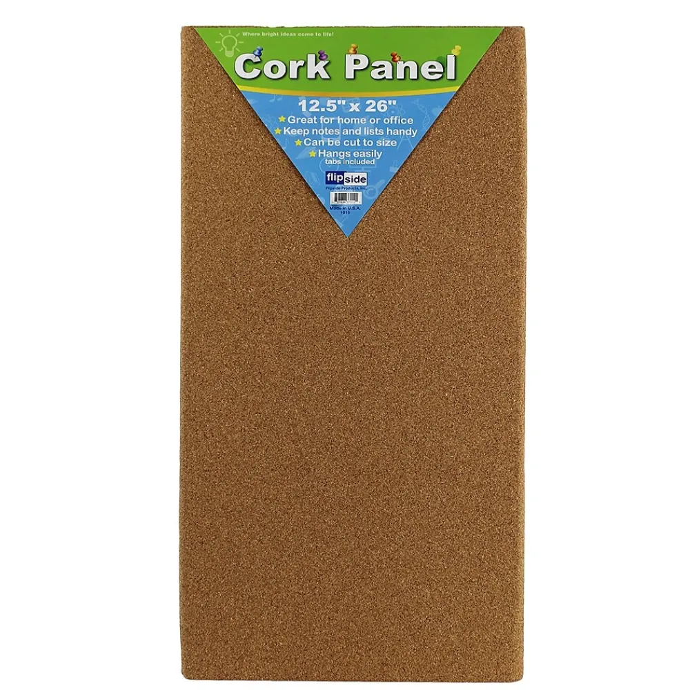 Bulletin*Flipside Cork Panel, 2' x 1', 5/Carton (37012)
