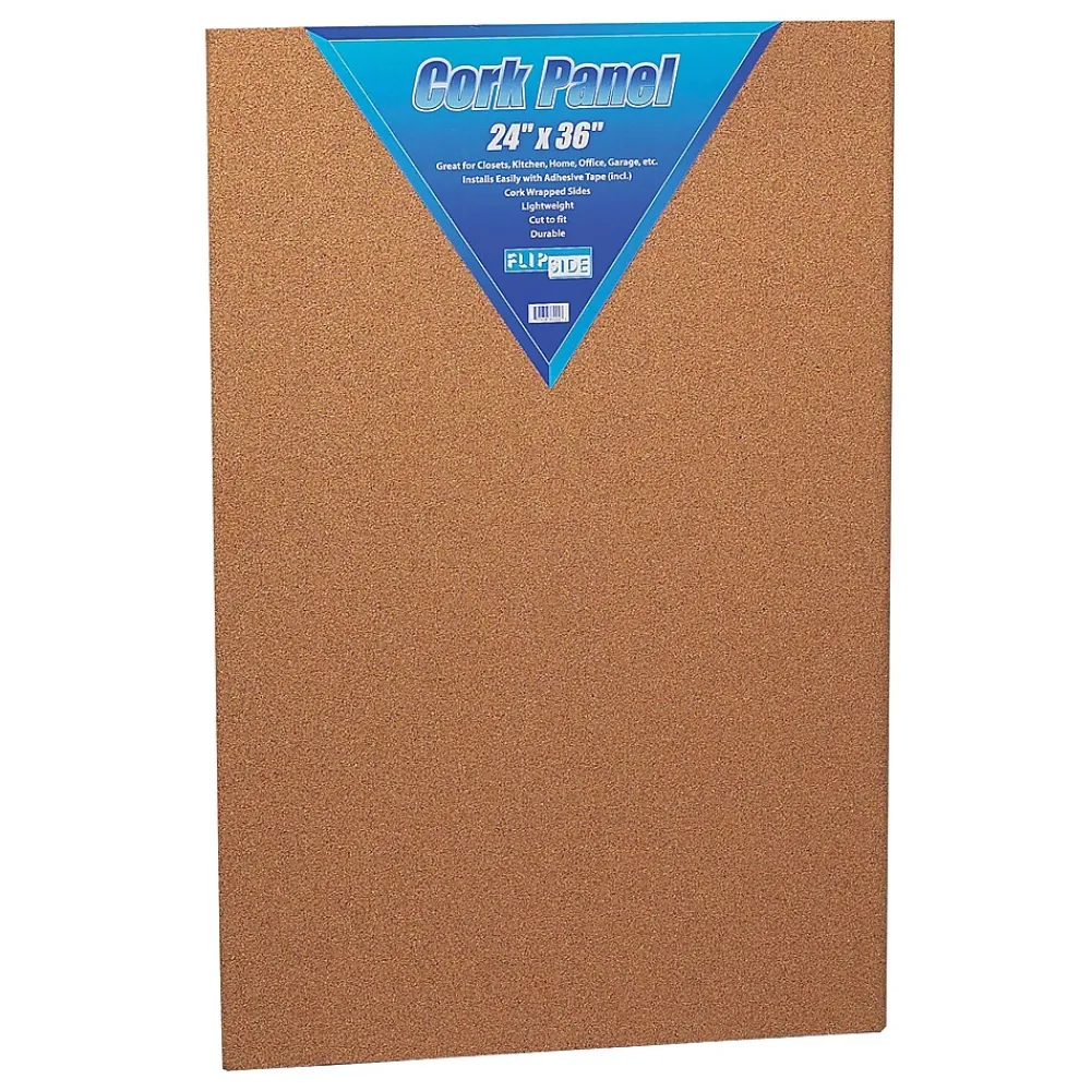 Bulletin*Flipside Cork Panel, Frameless, 2' x 3' (FLP37024)