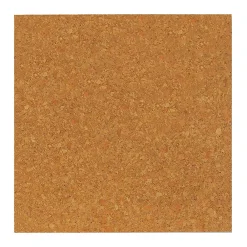 Bulletin*Flipside Natural Cork Tiles, 6" x 6", 4 Per Pack, 3 Packs (FLP12066-3)