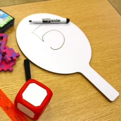 Dry Erase*Flipside Oval Dry-Erase Paddle, Eraser, and Pen Class Pack, 36/Set (11232)