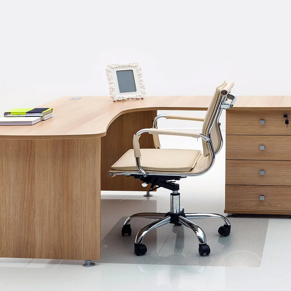 Chair Mats*Floortex Advantagemat Hard Floor Chair Mat, 45" x 53", Clear PVC (FRPF1213425EV)