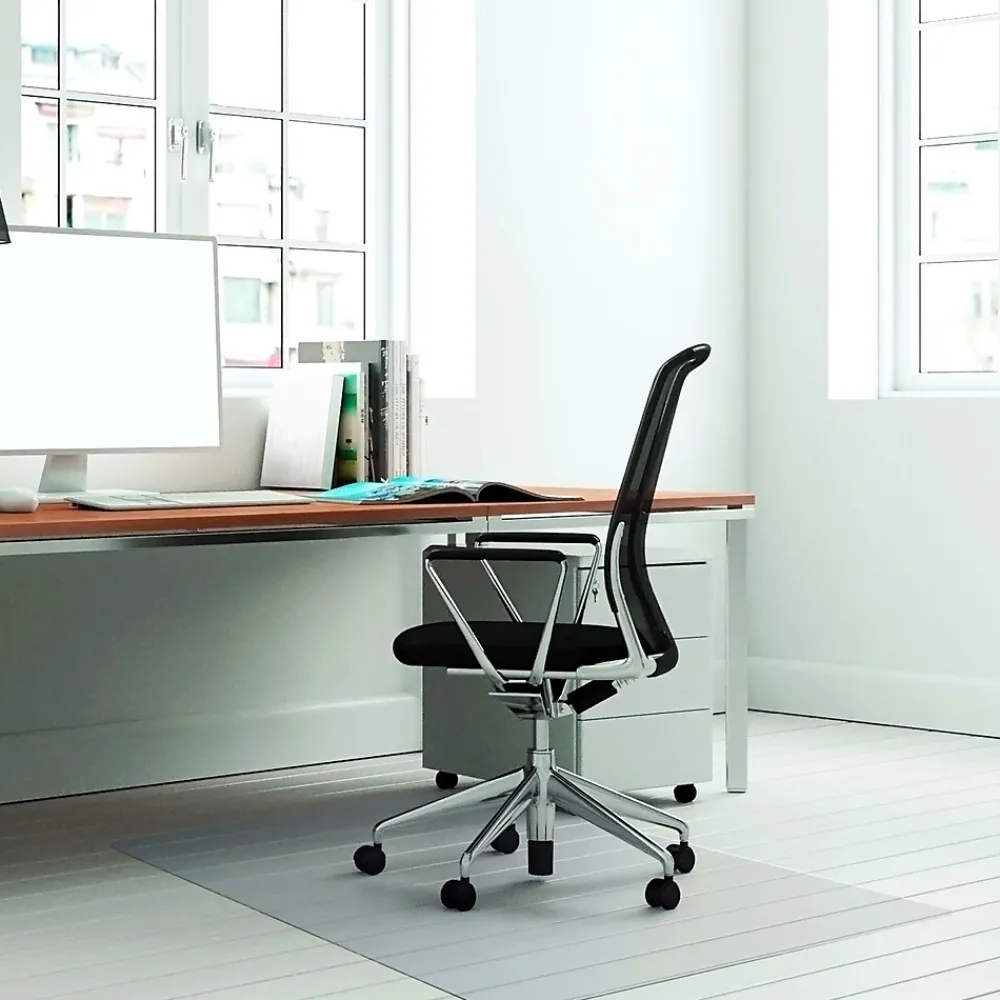 Chair Mats*Floortex Advantagemat Plus Hard Floor Chair Mat, 36" x 48", Clear APET (NCCMFLAS0002)