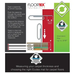 Chair Mats*Floortex Evolutionmat Carpet Chair Mat, 48