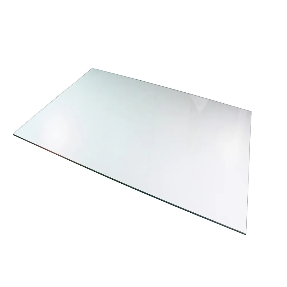 Chair Mats*Floortex Glaciermat Carpet & Hard Floor Chair Mat, 36" x 42", Crystal Clear Glass (FC123642EG)