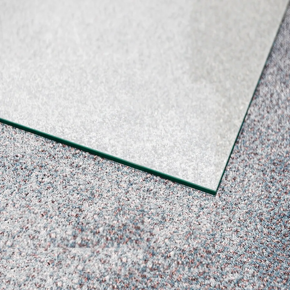 Chair Mats*Floortex Glaciermat Carpet & Hard Floor Chair Mat, 36" x 42", Crystal Clear Glass (FC123642EG)
