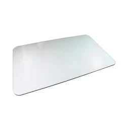 Chair Mats*Floortex Glaciermat Carpet & Hard Floor Chair Mat, 36" x 40", Crystal Clear Glass (NCCMFLGL0012)