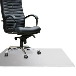 Chair Mats*Floortex Megamat Carpet & Hard Floor Chair Mat, 46" x 60", Clear Polycarbonate (FCM121525ER)