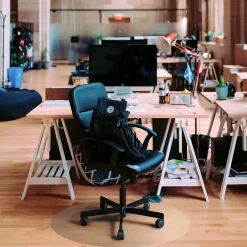 Chair Mats*Floortex Ultimat Floor Mat, 24" Diameter, Designed for Medium-Pile Carpet, Clear Polycarbonate (126020RR)