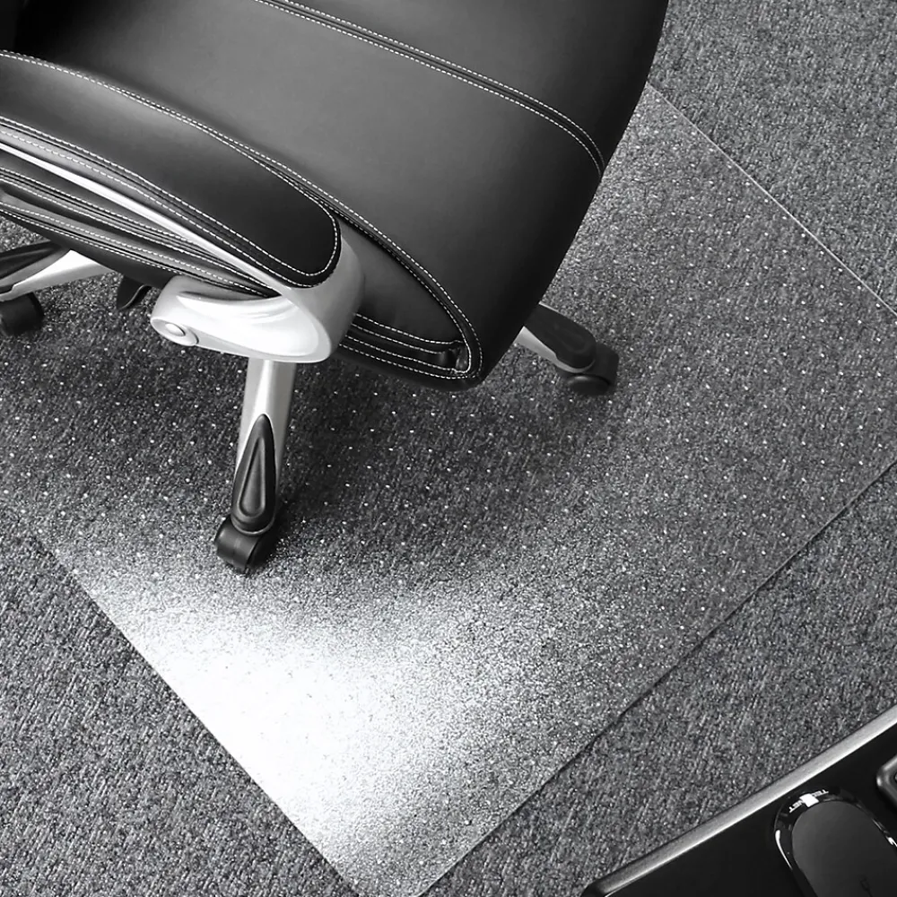 Chair Mats*Floortex Valuemat Plus Chair Mat, 48" x 53", Designed for Low-Pile Carpet, Clear Polycarbonate (FR1113020ER)