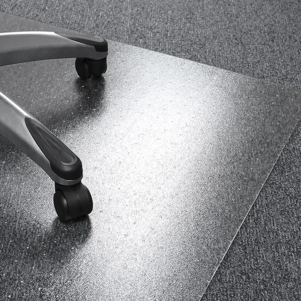 Chair Mats*Floortex Valuemat Plus Chair Mat, 48" x 53", Designed for Low-Pile Carpet, Clear Polycarbonate (FR1113020ER)