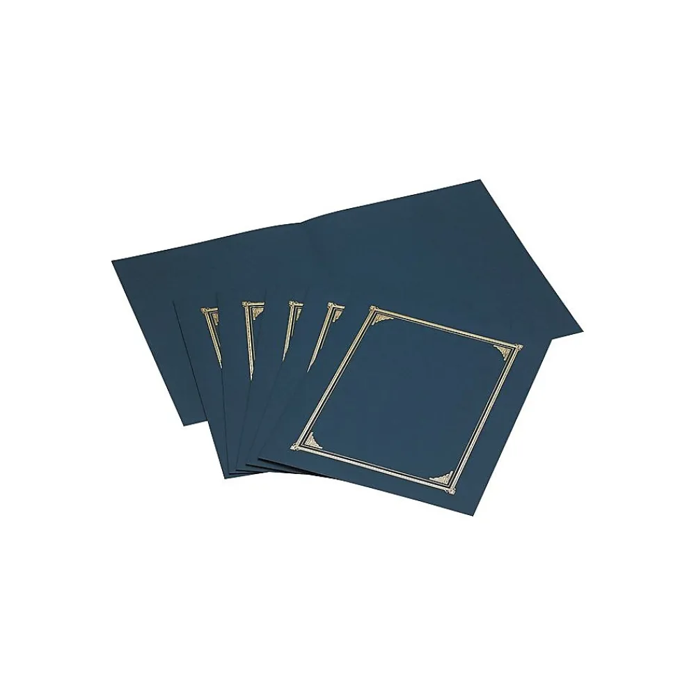 Awards & Certificates*Geographics Certificate Holders, 8.5" x 11", Navy Blue, Pack (GEO45332)