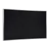 Bulletin*Ghent 4' H x 6' W Recycled Bulletin Board with Aluminum Frame, Black (ATR46-BK)