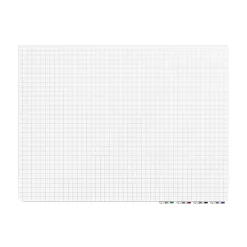 Dry Erase*Ghent Aria Grid Glass Dry-Erase Whiteboard, 3'H x 4'W (GRPARIASN21G-34)