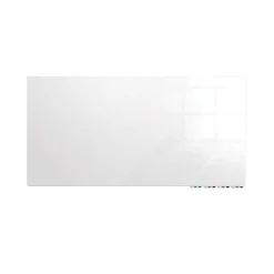 Dry Erase*Ghent Aria Low Profile Glass Whiteboard, 4'H x 5'W, White (ARIASN45WH)