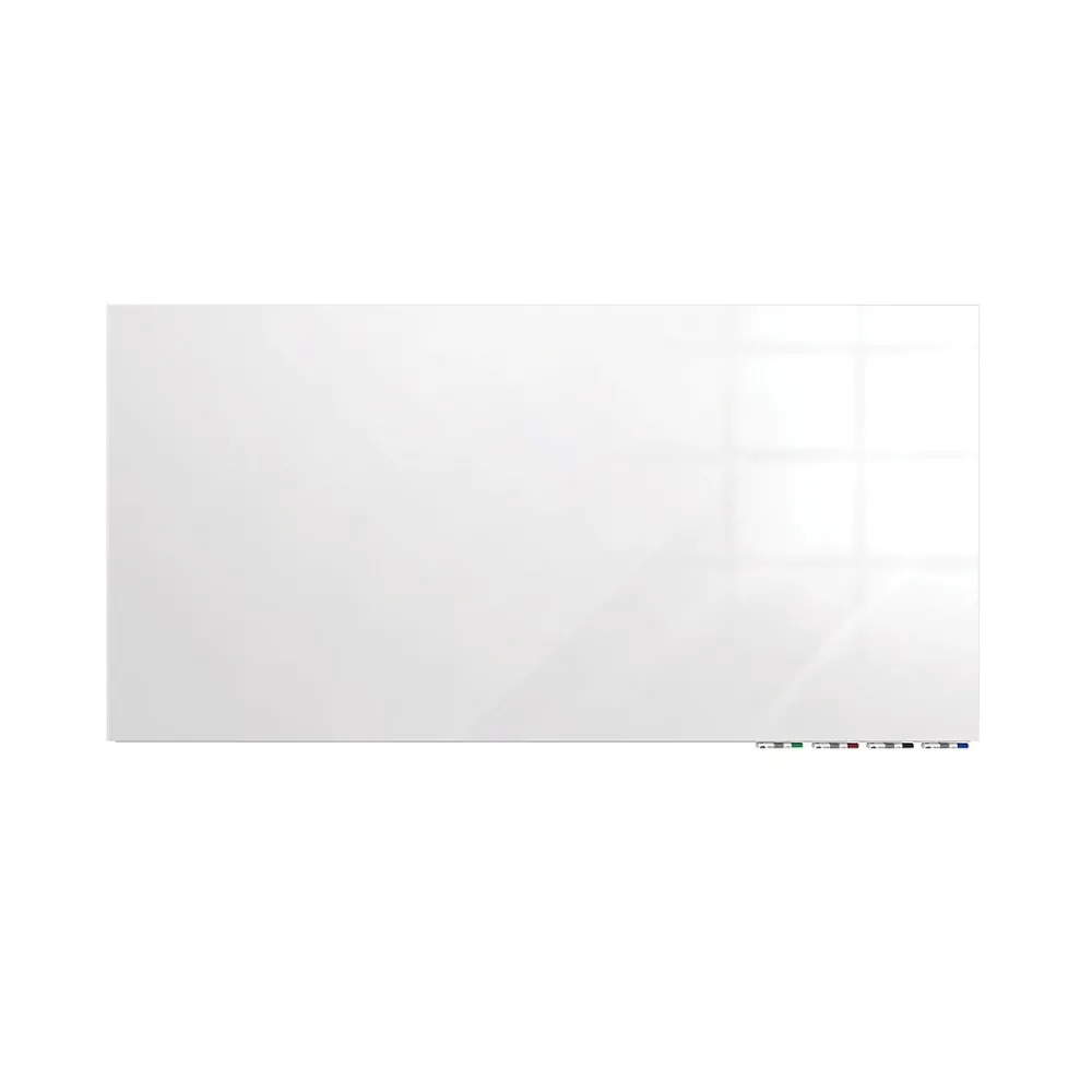 Dry Erase*Ghent Aria Low Profile Glass Whiteboard, 4'H x 8'W, White (ARIASN48WH)