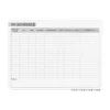 Dry Erase*Ghent Aria OR Schedule Magnetic Glass Dry-Erase Whiteboard, 3'H x 4'W (GRPARIASM13S-34)