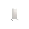 Dry Erase*Ghent EZ Magnetic Glass Mobile Dry-Erase Whiteboard, Aluminum Frame, 75"H x 38"W (EZ1MA7538BG)