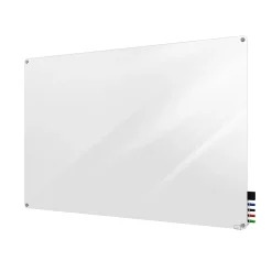 Dry Erase*Ghent Harmony Glass Whiteboard with Radius Corners, 4'H x 5'W (HMYRN45WH)