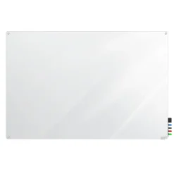 Dry Erase*Ghent Harmony Glass Whiteboard with Radius Corners, 4'H x 5'W (HMYRN45WH)