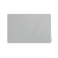Dry Erase*Ghent Harmony 4'H x 6'W Glass Whiteboard with Square Corners, Gray (HMYSN46GY)