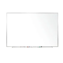 Dry Erase*Ghent Magnetic Porcelain Whiteboard, Aluminum Frame, 3' H x 4' W (M1-34-1)