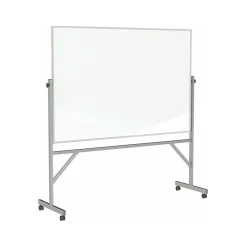 Dry Erase*Ghent Porcelain Mobile Dry-Erase Whiteboard, Aluminum Frame, 8' x 4' (ARM1M148)
