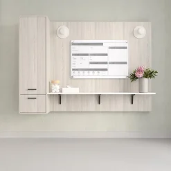 Dry Erase*Ghent Slide Changeable Patient Room Glass Dry-Erase Whiteboard, 24