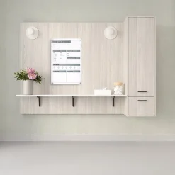 Dry Erase*Ghent Slide Changeable Patient Room Glass Dry-Erase Whiteboard, 36