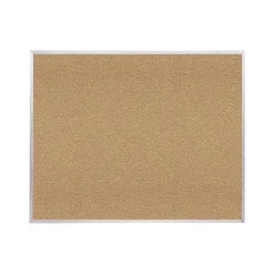 Bulletin*Ghent Traditional Cork Bulletin Board, Aluminum Frame, 4'H x 8'W (AK48)