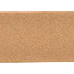 Bulletin*Ghent Traditional Natural Cork Bulletin Board, Wood Frame, 4'W x 3'H (1434-1)